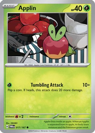 Applin 17 - SV06 Twilight Masquerade Reverse Holofoil - Poke-Collect
