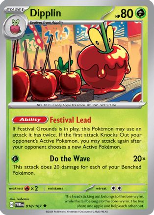 Dipplin - 018/167 18 - SV06 Twilight Masquerade Reverse Holofoil - Poke-Collect