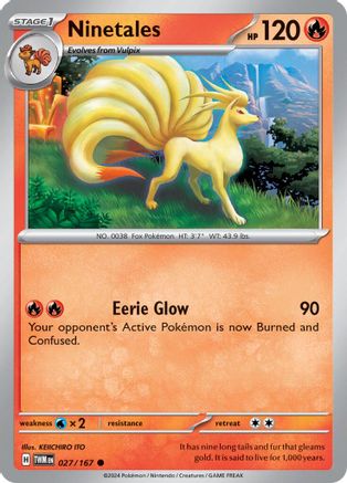 Ninetales 27 - SV06 Twilight Masquerade Reverse Holofoil - Poke-Collect