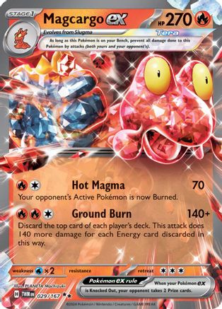Magcargo ex 29 - SV06 Twilight Masquerade Holofoil - Poke-Collect
