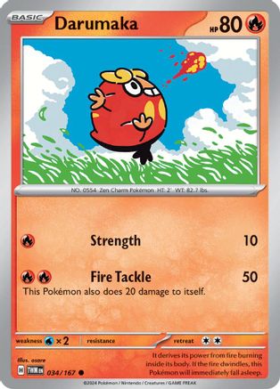 Darumaka 34 - SV06 Twilight Masquerade Reverse Holofoil - Poke-Collect
