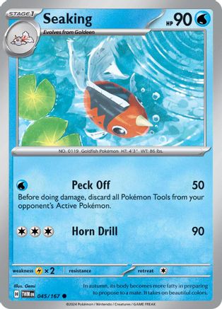 Seaking 45 - SV06 Twilight Masquerade Reverse Holofoil - Poke-Collect