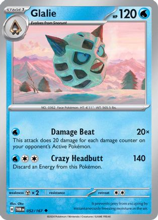Glalie 52 - SV06 Twilight Masquerade - Poke-Collect