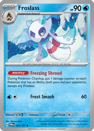 Froslass - 053/167 53 - SV06 Twilight Masquerade Holofoil - Poke-Collect