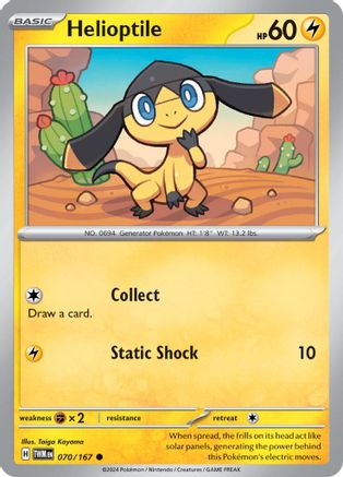 Helioptile 70 - SV06 Twilight Masquerade Reverse Holofoil - Poke-Collect