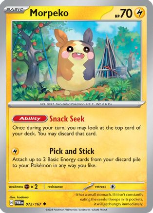Morpeko 72 - SV06 Twilight Masquerade Reverse Holofoil - Poke-Collect