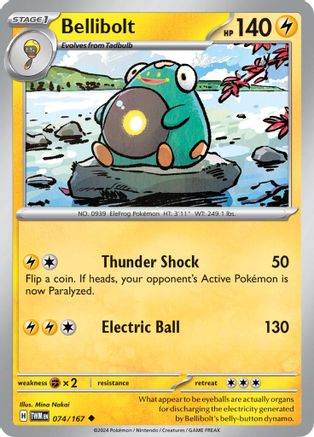 Bellibolt 74 - SV06 Twilight Masquerade Reverse Holofoil - Poke-Collect