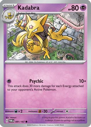 Kadabra 81 - SV06 Twilight Masquerade Reverse Holofoil - Poke-Collect