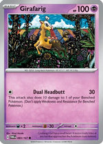 Girafarig 83 - SV06 Twilight Masquerade Reverse Holofoil - Poke-Collect