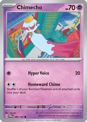 Chimecho 85 - SV06 Twilight Masquerade Reverse Holofoil