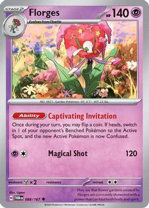 Florges 88 - SV06 Twilight Masquerade Reverse Holofoil - Poke-Collect