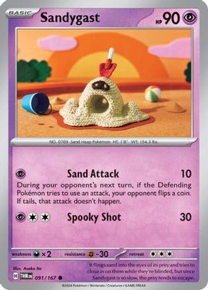 Sandygast 91 - SV06 Twilight Masquerade Reverse Holofoil - Poke-Collect
