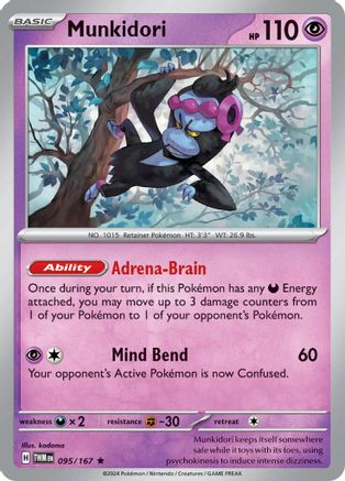 Munkidori 95 - SV06 Twilight Masquerade Reverse Holofoil - Poke-Collect