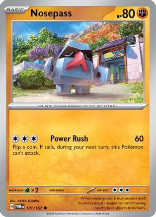 Nosepass 101 - SV06 Twilight Masquerade Reverse Holofoil - Poke-Collect