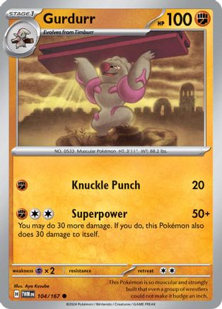 Gurdurr 104 - SV06 Twilight Masquerade - Poke-Collect
