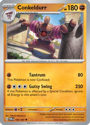 Conkeldurr 105 - SV06 Twilight Masquerade - Poke-Collect