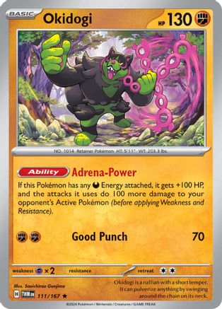 Okidogi 111 - SV06 Twilight Masquerade Reverse Holofoil - Poke-Collect