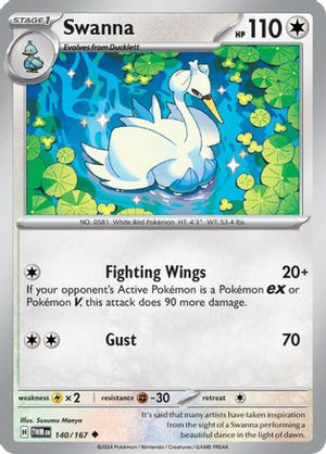 Swanna 140 - SV06 Twilight Masquerade Reverse Holofoil - Poke-Collect