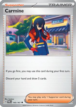 Carmine - 145/167 145 - SV06 Twilight Masquerade Reverse Holofoil - Poke-Collect