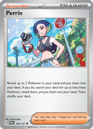 Perrin - 160/167 160 - SV06 Twilight Masquerade Reverse Holofoil - Poke-Collect