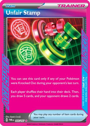 Unfair Stamp 165 - SV06 Twilight Masquerade Holofoil - Poke-Collect