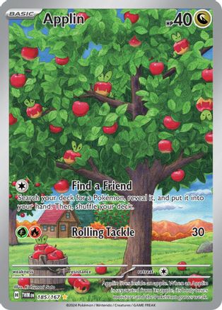 Applin - 185/167 185 - SV06 Twilight Masquerade Holofoil - Poke-Collect