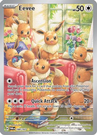 Eevee - 188/167 188 - SV06 Twilight Masquerade Holofoil - Poke-Collect