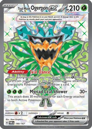 Teal Mask Ogerpon ex 190 - SV06 Twilight Masquerade Holofoil