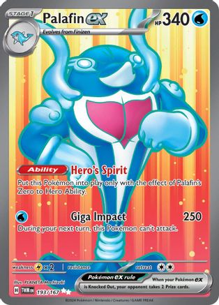 Palafin ex - 193/167 193 - SV06 Twilight Masquerade Holofoil - Poke-Collect