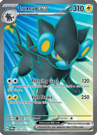 Luxray ex - 195/167 195 - SV06 Twilight Masquerade Holofoil - Poke-Collect