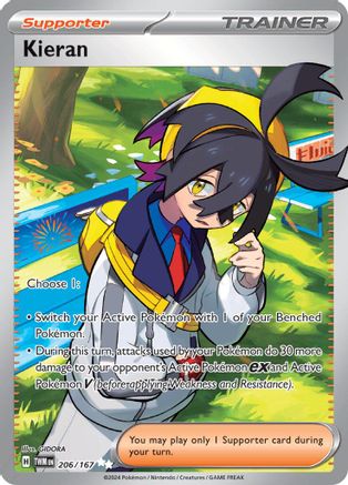 Kieran - 206/167 206 - SV06 Twilight Masquerade Holofoil - Poke-Collect