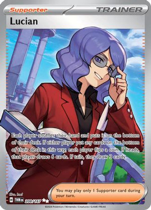 Lucian 208 - SV06 Twilight Masquerade Holofoil - Poke-Collect