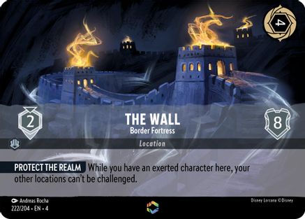 The Wall - Border Fortress (Enchanted) (222/204) - Ursulas Return Holofoil