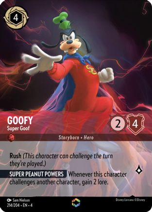 Goofy - Super Goof (Enchanted) (214/204) - Ursulas Return Holofoil