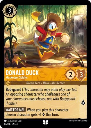 Donald Duck - Musketeer Soldier (8/204) - Ursulas Return Cold Foil