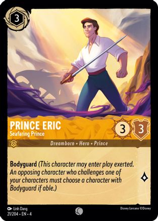 Prince Eric - Seafaring Prince (21/204) - Ursulas Return Cold Foil