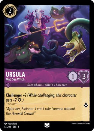 Ursula - Mad Sea Witch (57/204) - Ursulas Return Cold Foil