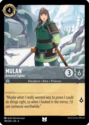 Mulan - Armored Fighter (189/204) - Ursulas Return - Poke-Collect