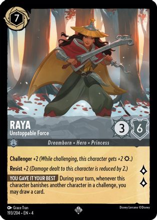 Raya - Unstoppable Force (193/204) - Ursulas Return Cold Foil - Poke-Collect