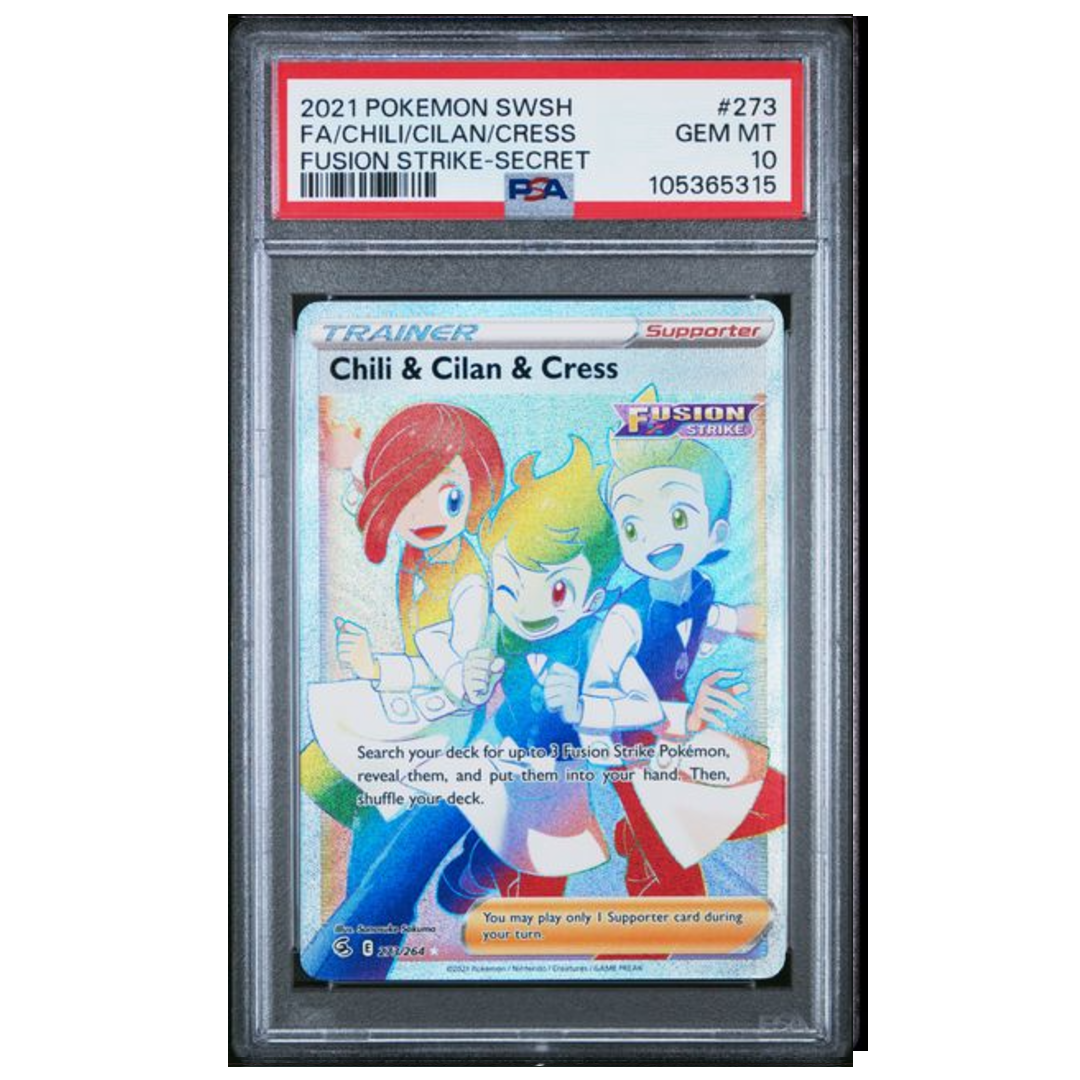 Chili & Cilan & Cress Fusion Strike #273 PSA 10 - Poke-Collect