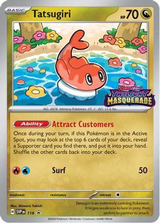 Tatsugiri - 118 118 - SV Scarlet & Violet Promo Cards Holofoil - Poke-Collect