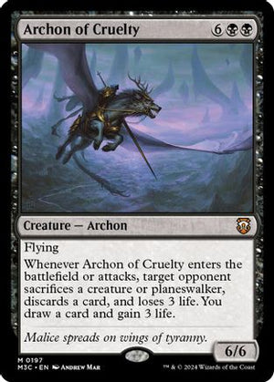 Archon of Cruelty (Ripple Foil) (M3C-197) - Modern Horizons 3 Commander Foil