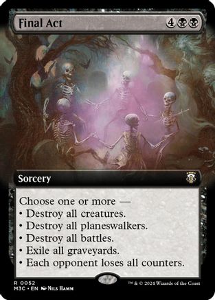 Final Act (Extended Art) (Ripple Foil) (M3C-052) - Modern Horizons 3 Commander Foil