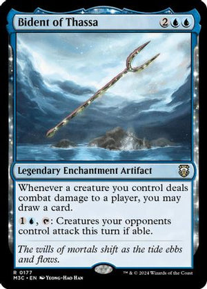 Bident of Thassa (Ripple Foil) (M3C-177) - Modern Horizons 3 Commander Foil