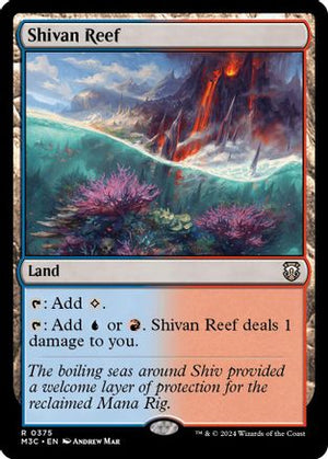 Shivan Reef (Ripple Foil) (M3C-375) - Modern Horizons 3 Commander Foil