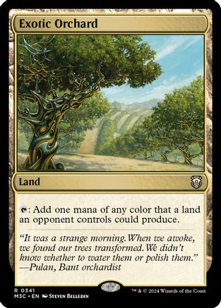 Exotic Orchard (Ripple Foil) (M3C-341) - Modern Horizons 3 Commander Foil