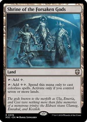 Shrine of the Forsaken Gods (Ripple Foil) (M3C-376) - Modern Horizons 3 Commander Foil