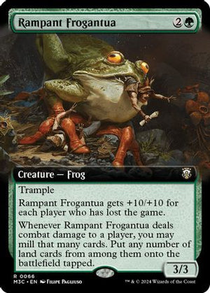 Rampant Frogantua (Extended Art) (Ripple Foil) (M3C-066) - Modern Horizons 3 Commander Foil