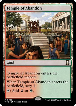 Temple of Abandon (Ripple Foil) (M3C-385) - Modern Horizons 3 Commander Foil
