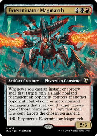 Exterminator Magmarch (Extended Art) (Ripple Foil) (M3C-072) - Modern Horizons 3 Commander Foil